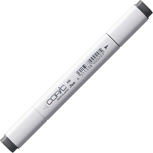 Copic Marcador con punta reemplazable, N8-Copic, gris neutro