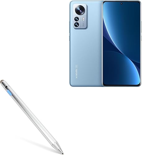 Miniatura 1 de BoxWave Lápiz óptico compatible con Xiaomi 12 - AccuPoint Active Stylus, lápiz óptico electrónico con punta ultra fina para Xiaomi 12 - Plateado