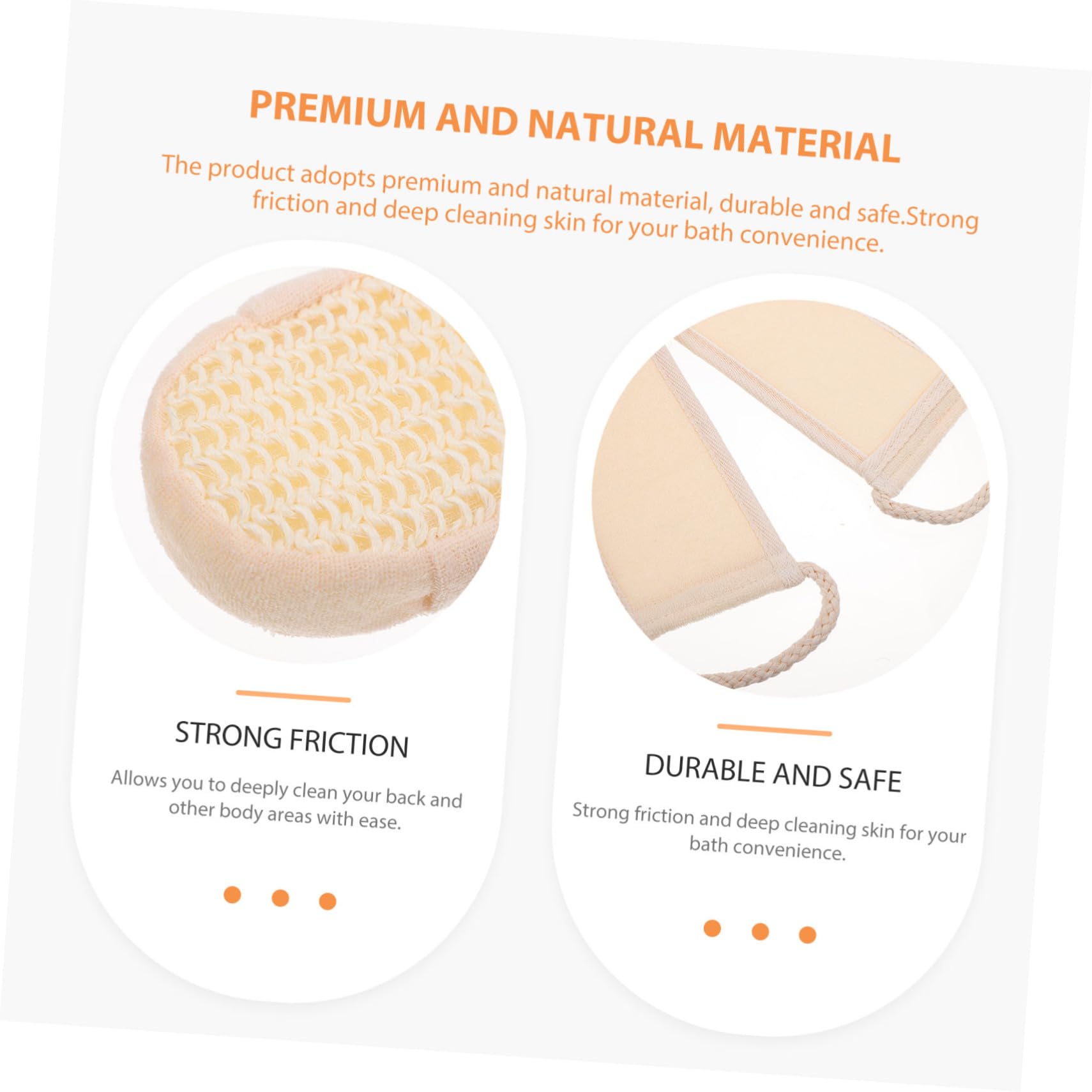 WOONEKY Guantes de Ducha Resistentes Esponja de Ducha Herramientas de Baño para Exfoliación Corporal