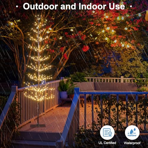 Lighted Twig Tree with Fairy Lights 6FT 562 LED Artificial Tree for Decoration Inside and Outside Home Patio Wedding Festival Christmas Decor Warm White by SPIRIT STAR CHRISTMAS CENTER - Image 4