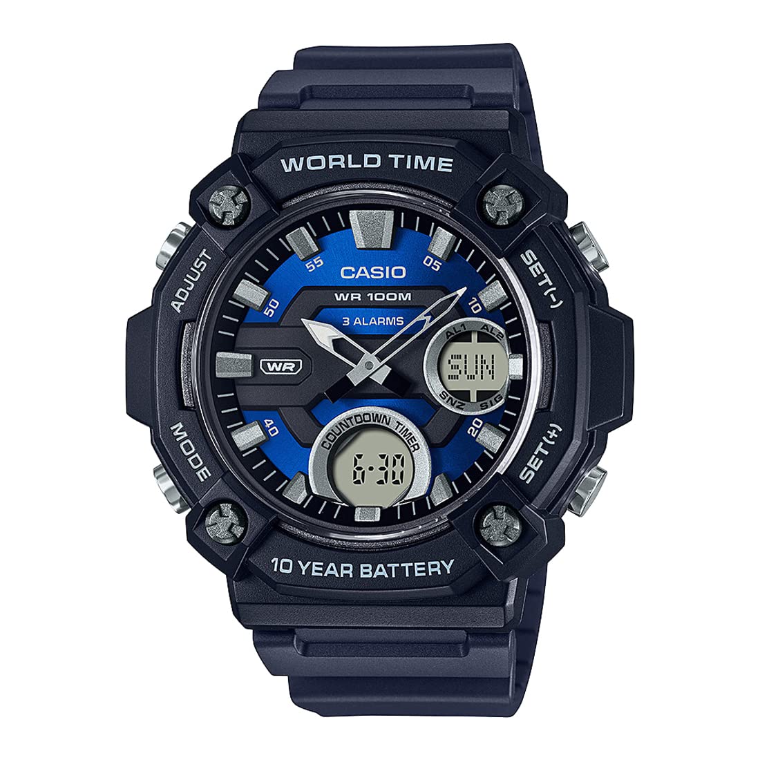 Casio Youth Analog-Digital Blue Dial Men AEQ-120W-2AVDF (AD263) (B09TP5MJZP) Amazon Price History, Amazon Price Tracker