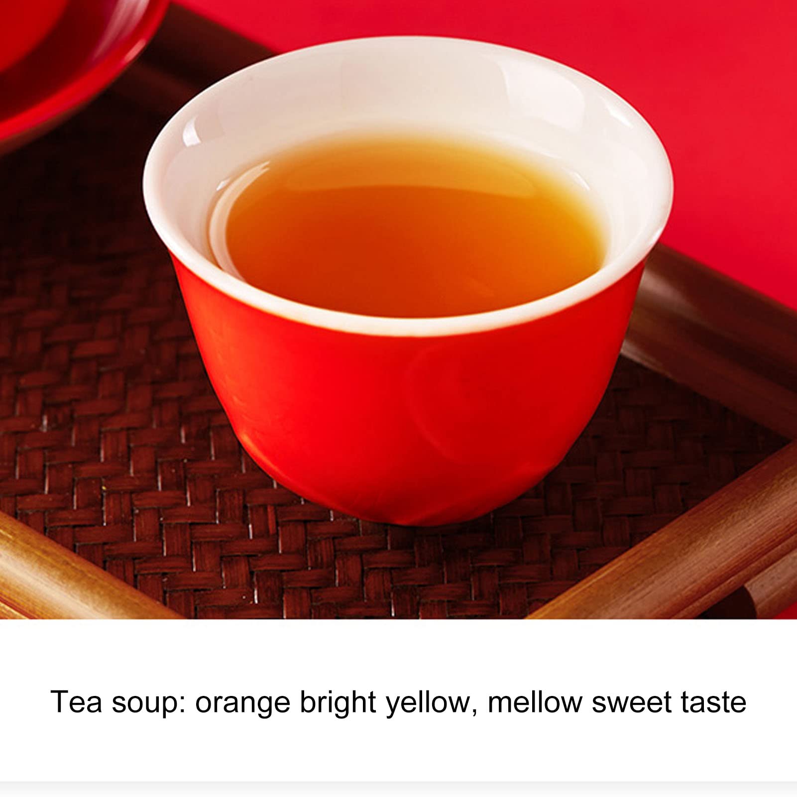 Luocute Tè Oolong Da Hong Pao, Tè di Roccia in Foglie Sfuse 200 G for | di Orchidea, Tradizione del tè di Roccia, 40 Bustine, Idea Regalo