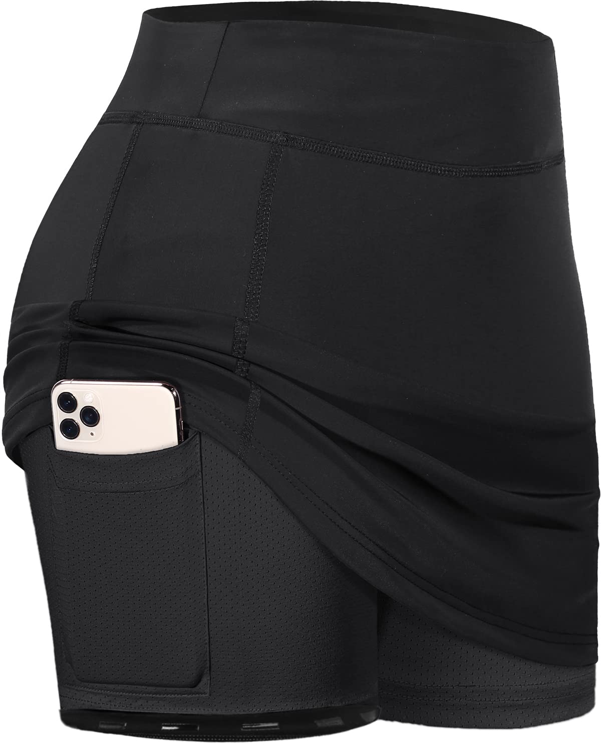 BLEVONH Liner Non-Slip Belt Golf Skorts Skirts for Women with Pocket XS-2XL
