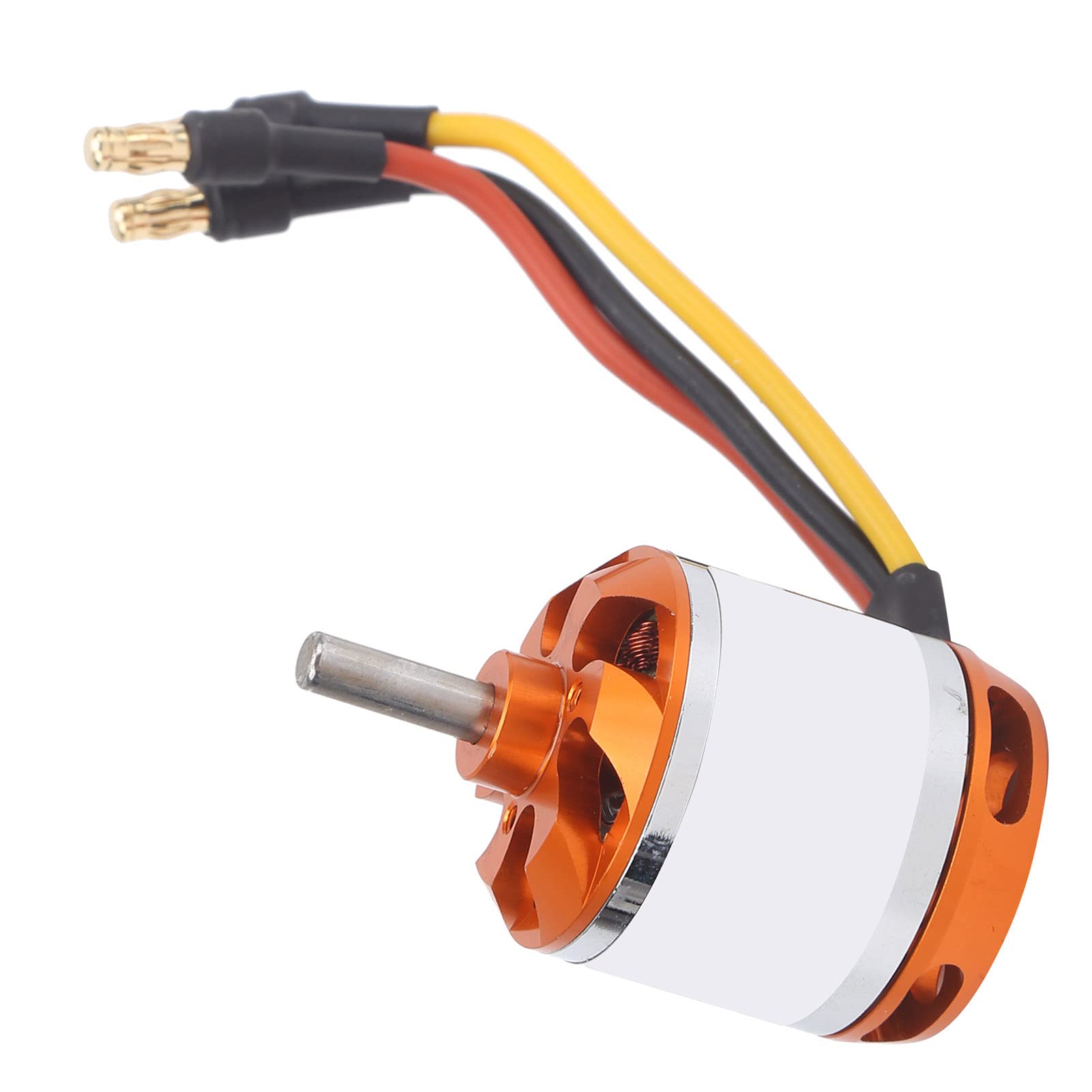 Motor sin escobillas D2836, fuerte alto rendimiento para avión RC de ala fija, naranja y plateado (750 kV)