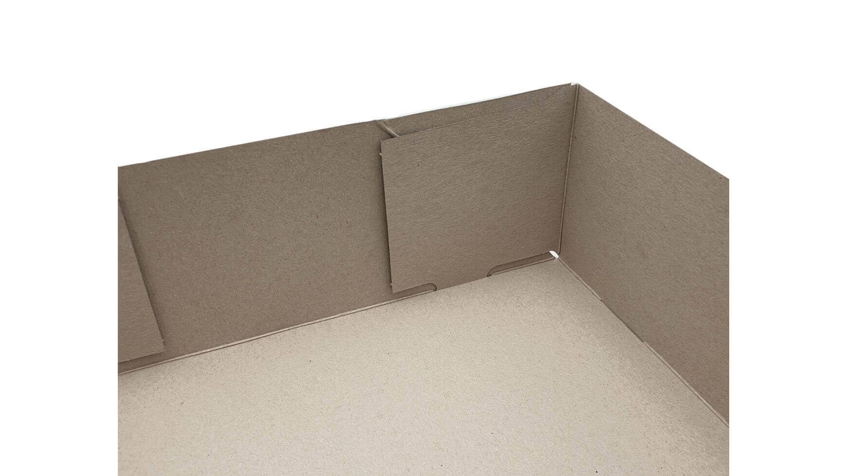 100x Stülpdeckelkarton 2-teilig 305 x 215 x 100 mm 450g/qm Grau Stülpdeckelschachtel Vollpapp Aufrichteschachtel Deckel + Boden passend für DIN A4