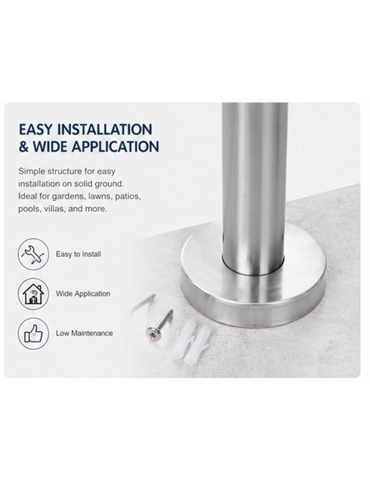 Poste de grifo de columna de agua para exteriores, hidrante de jardín independiente para patio y patio, sistema de riego anticongelante