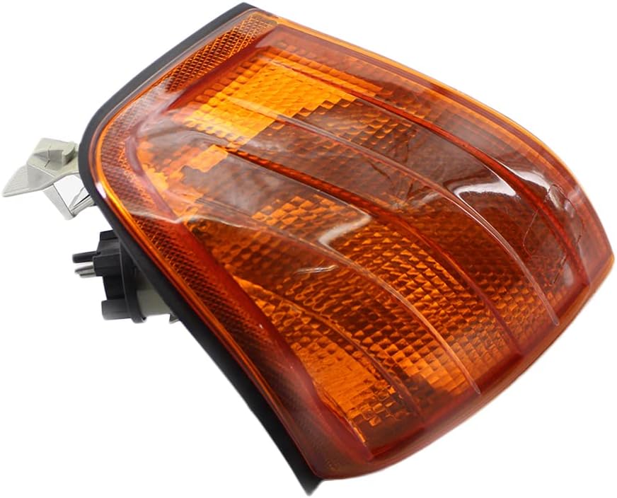 Corner Light Shell, Corner Light Housing Turn Signal Lights Shells Amber Lens/Clear Lens, Compatible with Mercedes-Benz C Class W202 1994-2000