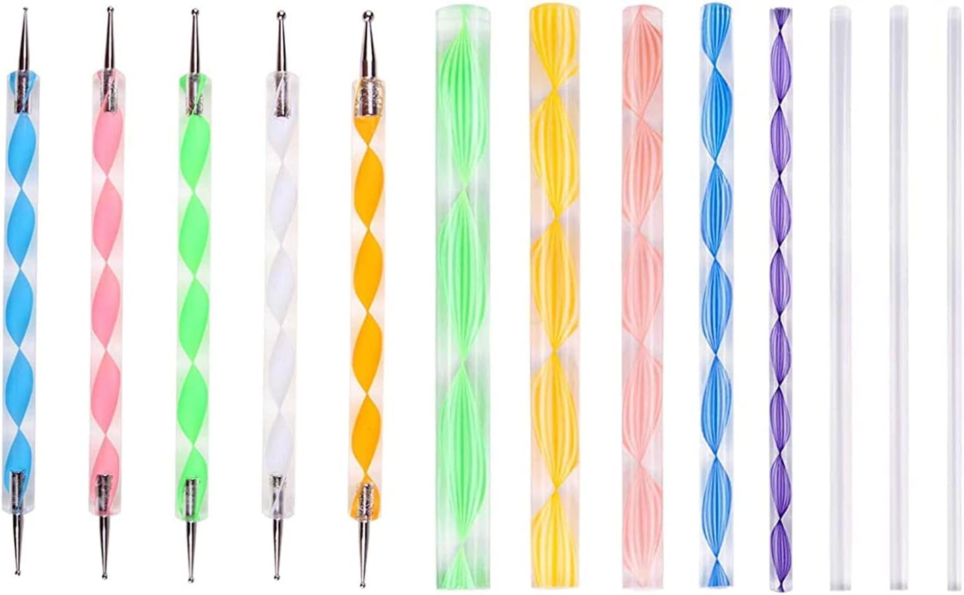 - Amazon Brand - Umi 13 Piece Mandala and Acrylic Dotting Tool Set Embossing Stylus for Pottery Ceramic and Polymer Clay