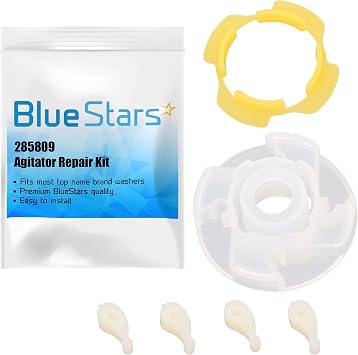 BlueStars Ultra Durable 285809 Washer Short Cam Agitator Repair Kit - Compatible with Whirlpool & Maytag Washers - Replaces 3951650 3951682 AP3094543 PS334648