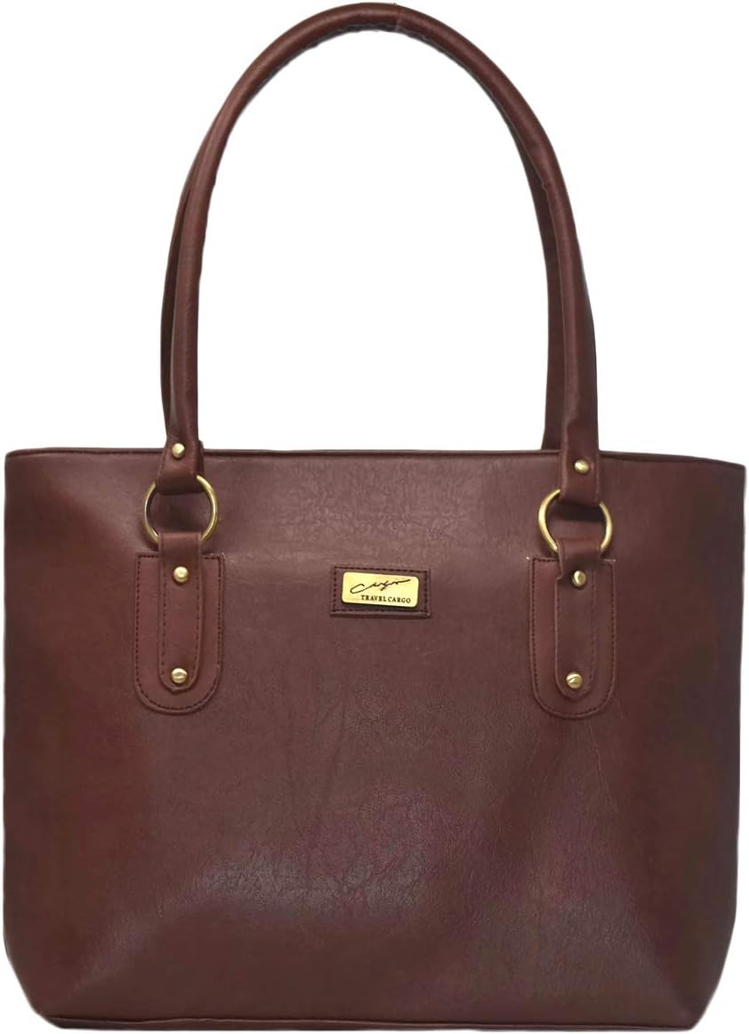 Typify Women's Leatherette PU Handbag (Tan,TBAG272)