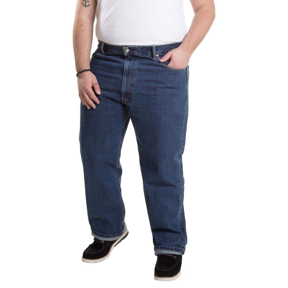 Levis Mens 505 Regular Fit Jeans Also Available In Big