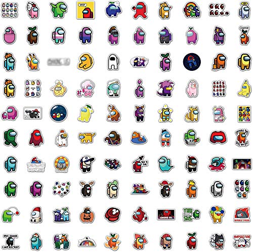 200 PCS Game Us Stickers, Among Popular Game Sticker Decals for Laptop, Waterproof Vinyl Stickers Bicycle Motorcycle Fridge Cartoon Travel Luggage Decal, Phone/Guitar Stickers Gifts