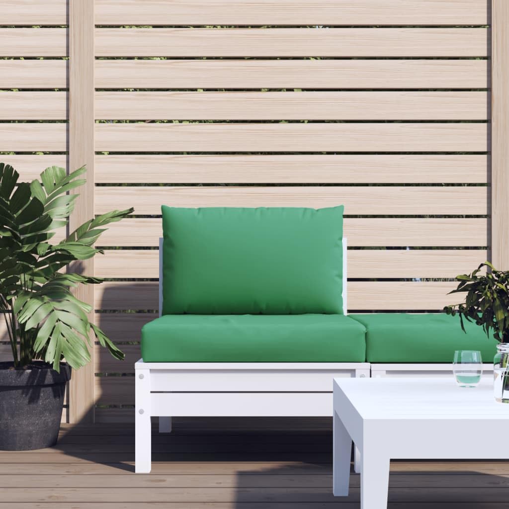 vidaXL 2X Cuscini per Divano su Pallet Spessi Eleganti Morbidi Resistenti Arredi per Esterni Tessili Decorativi Verde in Tessuto Oxford