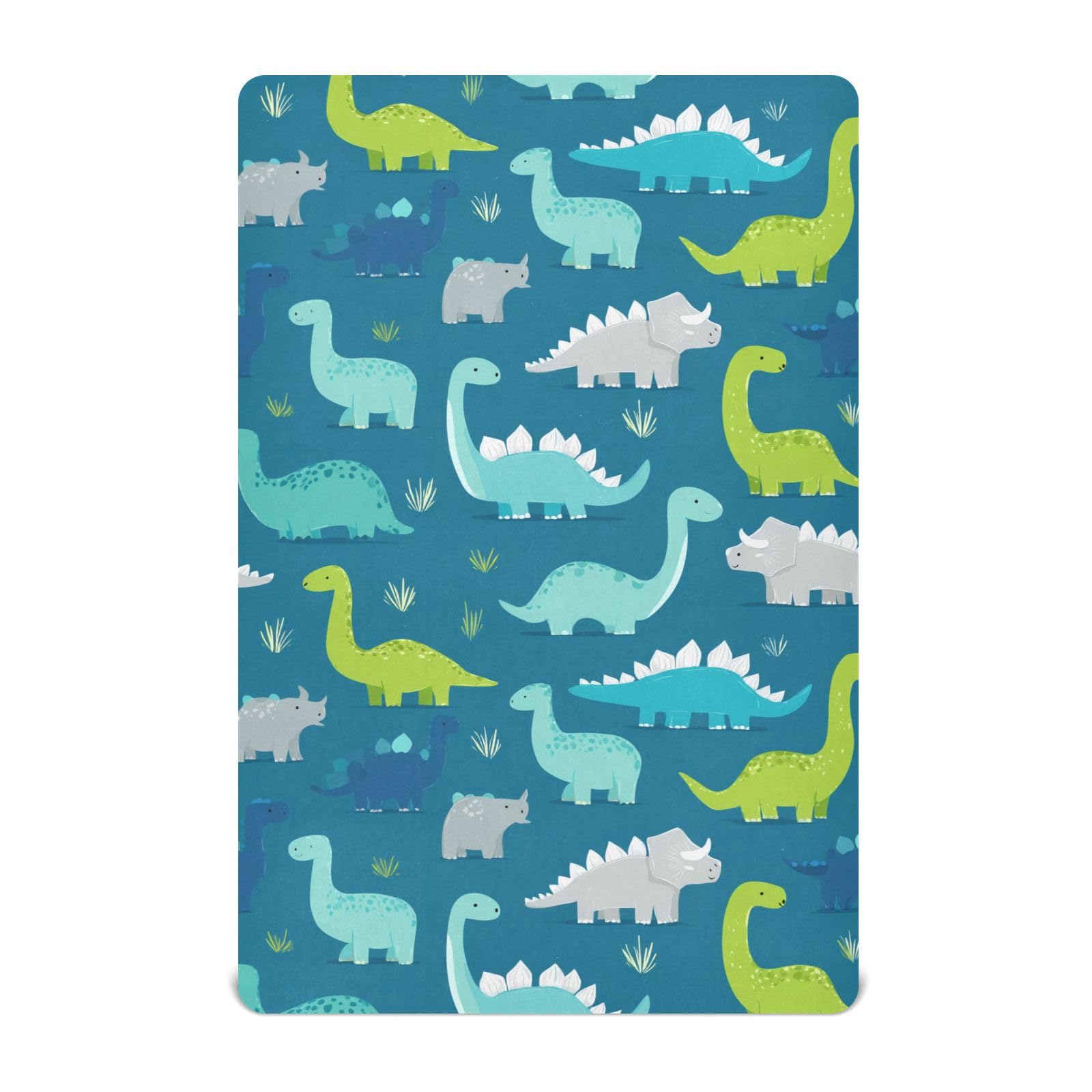 Crib Sheet Breathable Soft Crib Mattress Sheet for Baby Toddler Boys Girls Fitted Pack n Play Crib Sheet Fit Standard Crib Mattress 39 x 27 Inch Dinosaur Blue Cute