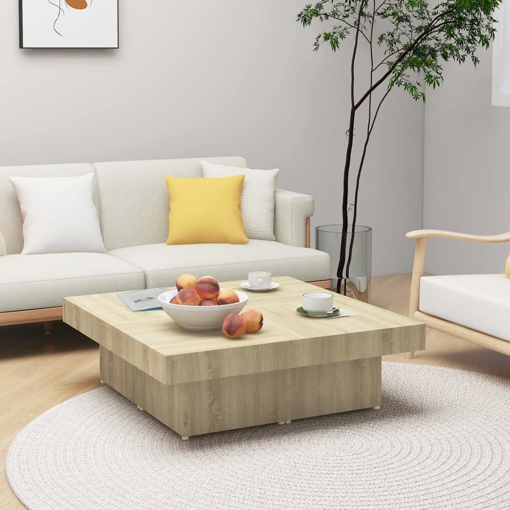 Couchtisch Sonoma-Eiche 90x90x28 cm Spanplatte