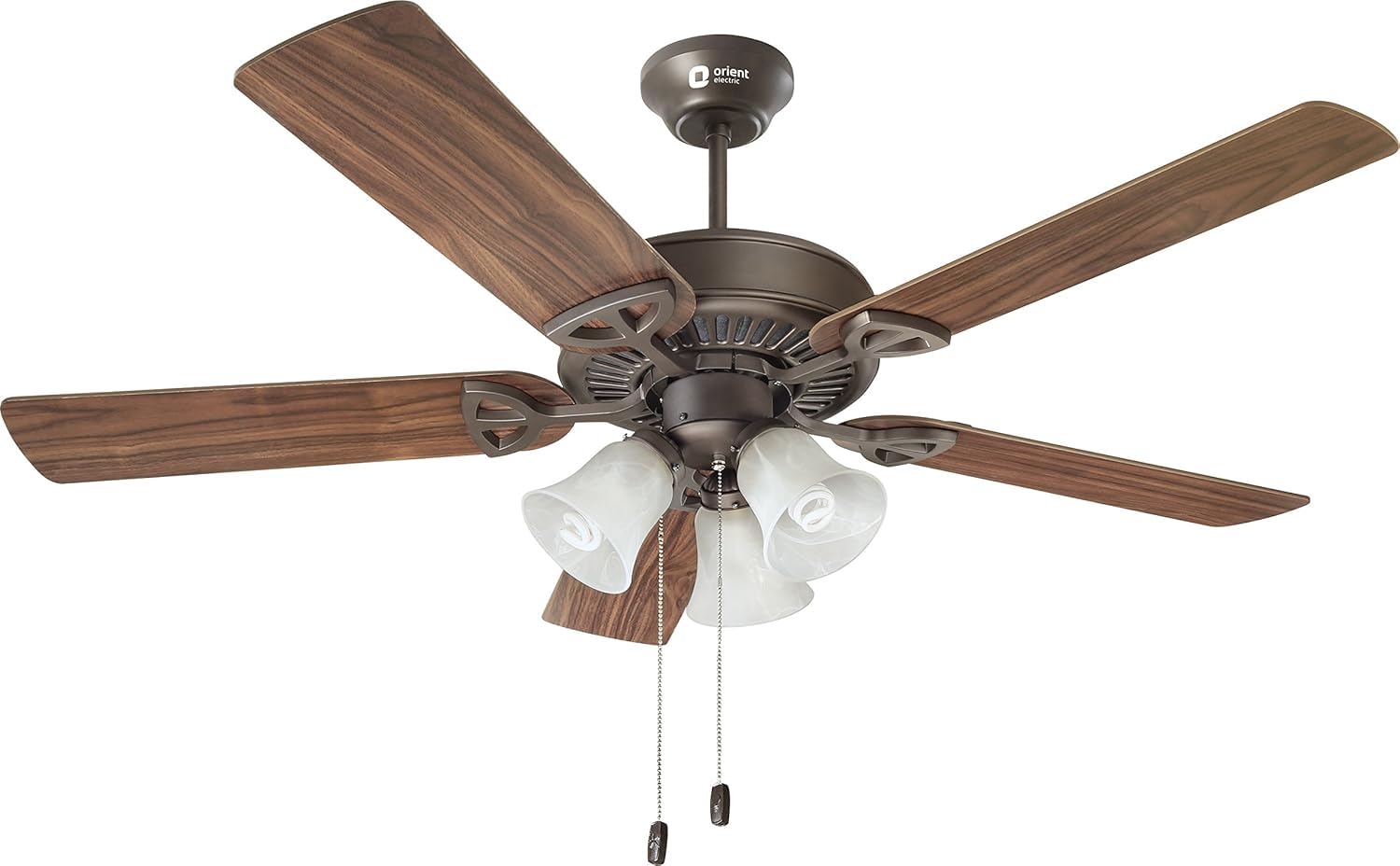 Orient Electric Wind Wooden 1300MM Woodwind Premium Met Brz With Underlight Fan (Metallic Bronze)-image-0