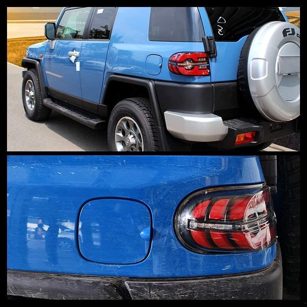inginuity time LED Tail Lights For Toyota FJ Cruiser 2007-2014 Start-up Animation DRL Sequential Indicator Rear Lamp Assembly (Clear)