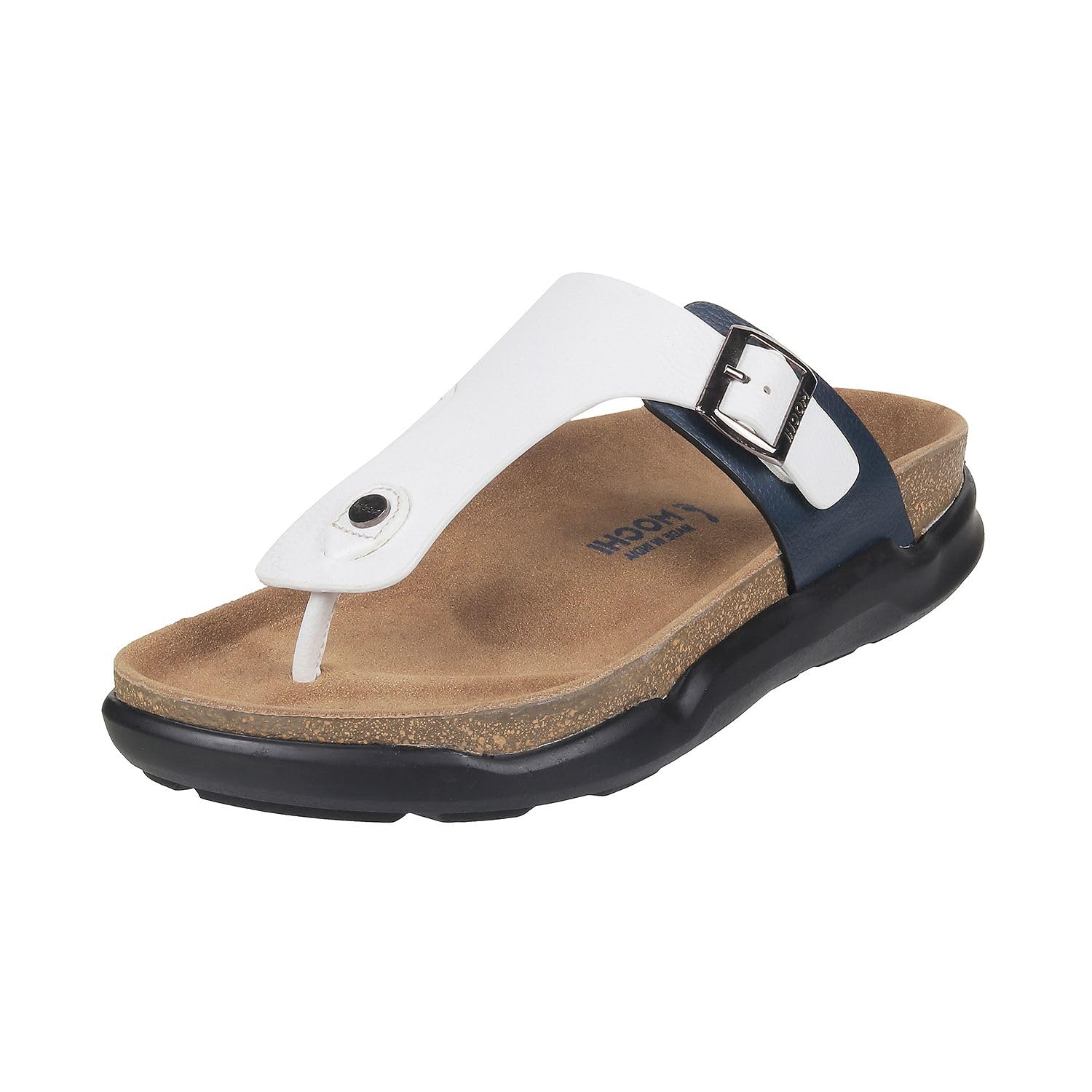 Mochi Men White/Blue Synthetic Leather Thong Chappal UK/8 EU/42 (16-753) (B0C7CL9CVB) Amazon Price History, Amazon Price Tracker