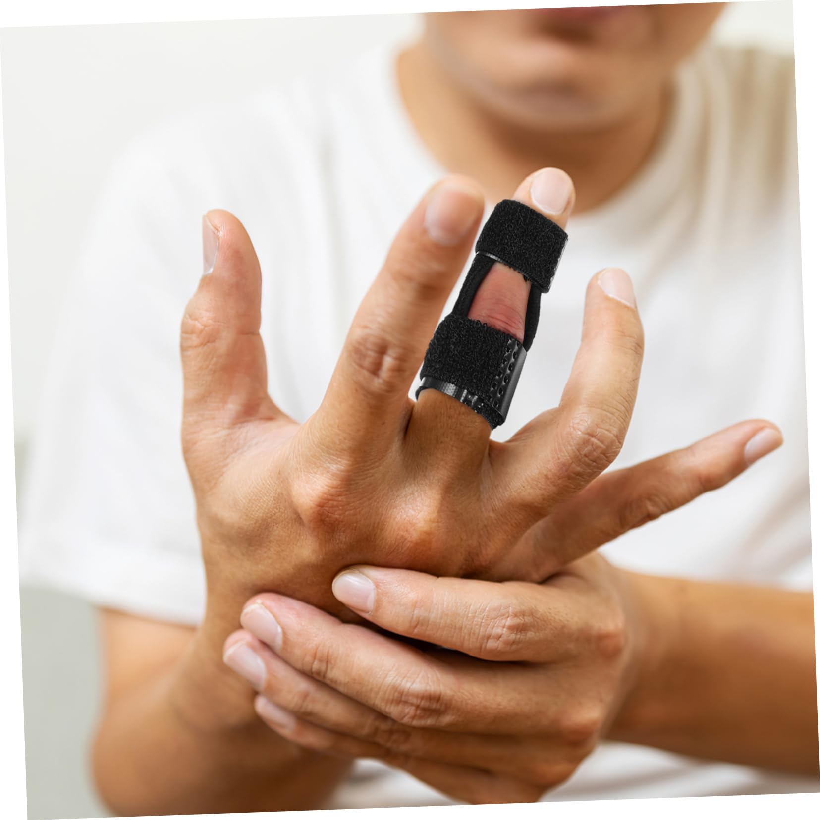 Didiseaon 5 Pcs Splint Five-color Set Braces Splint Middle Index Splint Joint Fixing Band Fixation Band Elastic Splint Aluminum