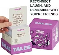 Vista 2 de TALES Tarjetas de conversación, edición de amigos, 150 unidades, divertidos juegos de amigos para adultos, adolescentes, niños, perfectas para Morado