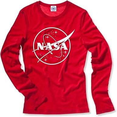 red nasa long sleeve shirt