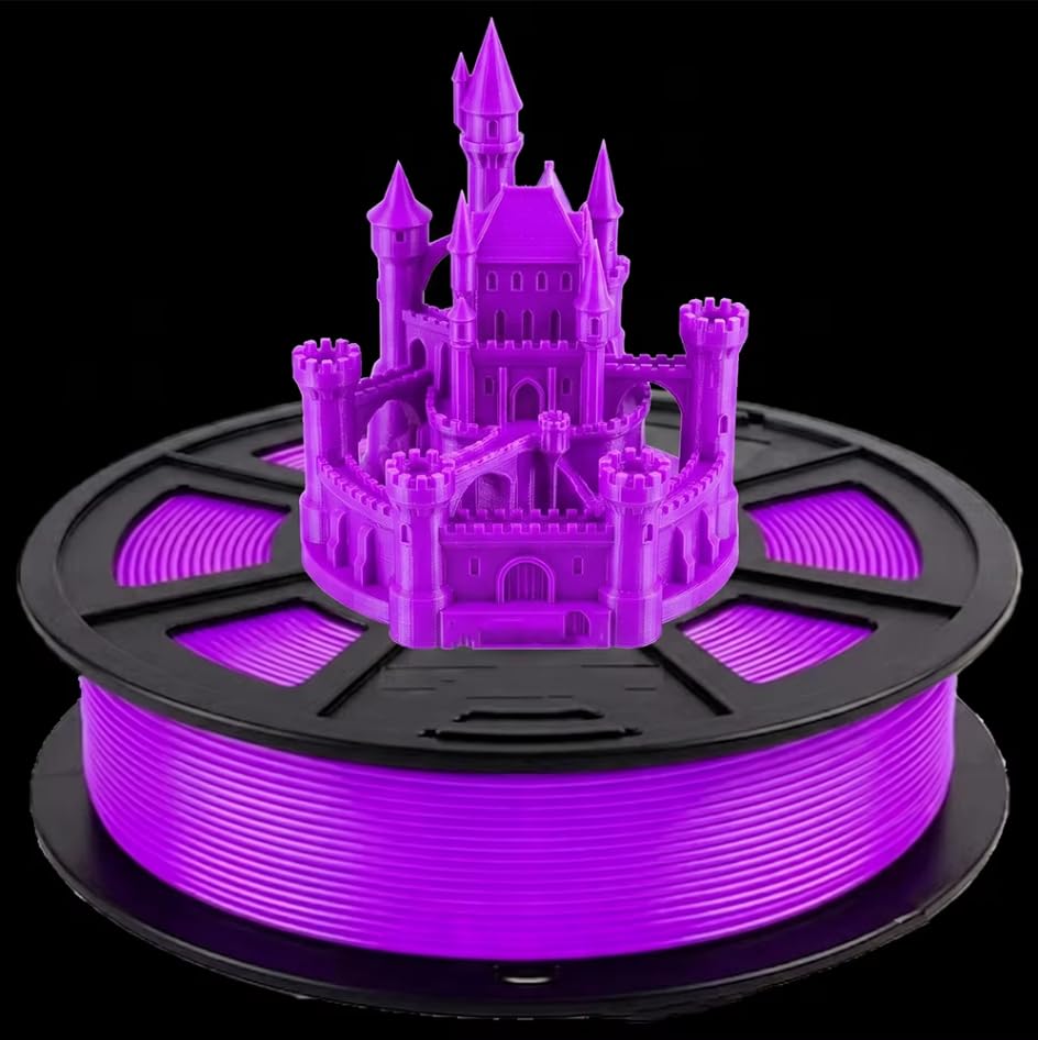 Image of 250G Glow in the Dark PLA 3D Printer Filament 1.75mm Filajoy3D 3D Printing Filament Dimensional Accuracy + /- 0.02mm for Most FDM 3D Printers,Purple