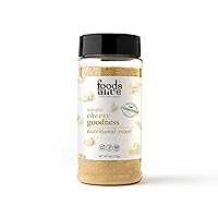 Vista 4 de Foods Alive Levadura nutricional Nacho Cheesy Goodness, tarro agitador de 6 onzas/condimento en polvo de queso vegano no fortificado