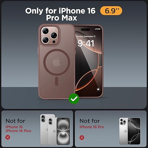 Miniatura 158 de Miracase - Funda magnética para iPhone 13 de 6.1 pulgadas (compatible con MagSafe) (con 2 protectores de pantalla), protección de grado militar