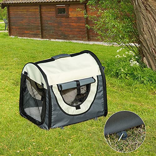 PawHut Hundebox faltbare Hundetransportbox Transportbox für Tier 5 Größen