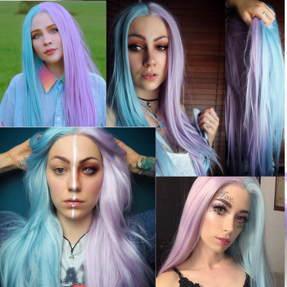 Xiweiya Straight Mermaid Piano Color Purple Pink To Blue 2  display picture 1