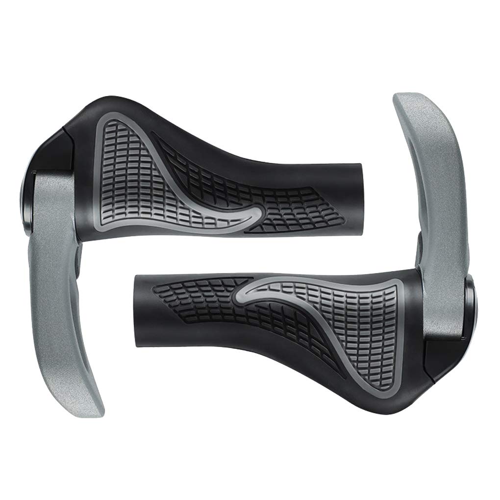 Vélo en Caoutchouc. Poignées de Guidon de vélo, poignée de vélo en Caoutchouc antidérapante, poignée de vélo for Scooter, vélo Urbain, Tricycle, Fauteuil Roulant, VTT, vélo Pliable, Jeu