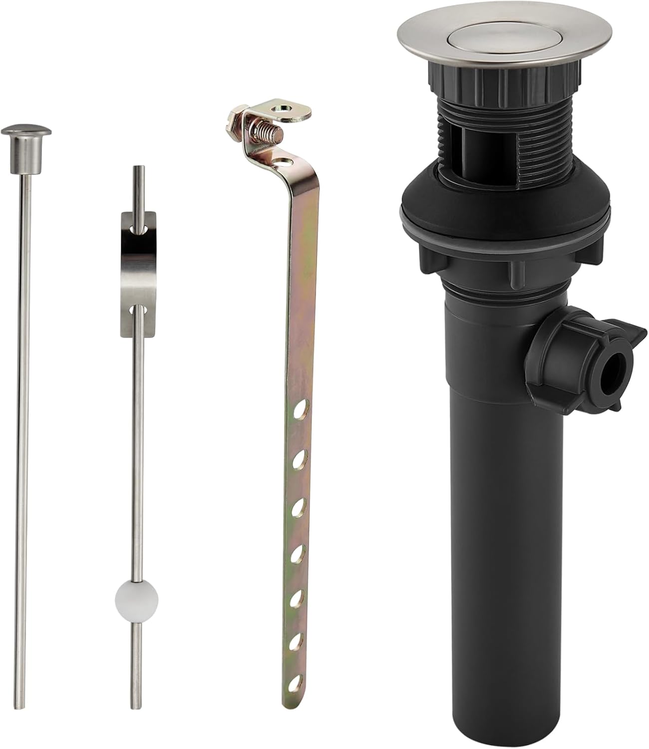 Midanya Sink Drain with Lift Rod, Bathroom Lavatory Kitchen