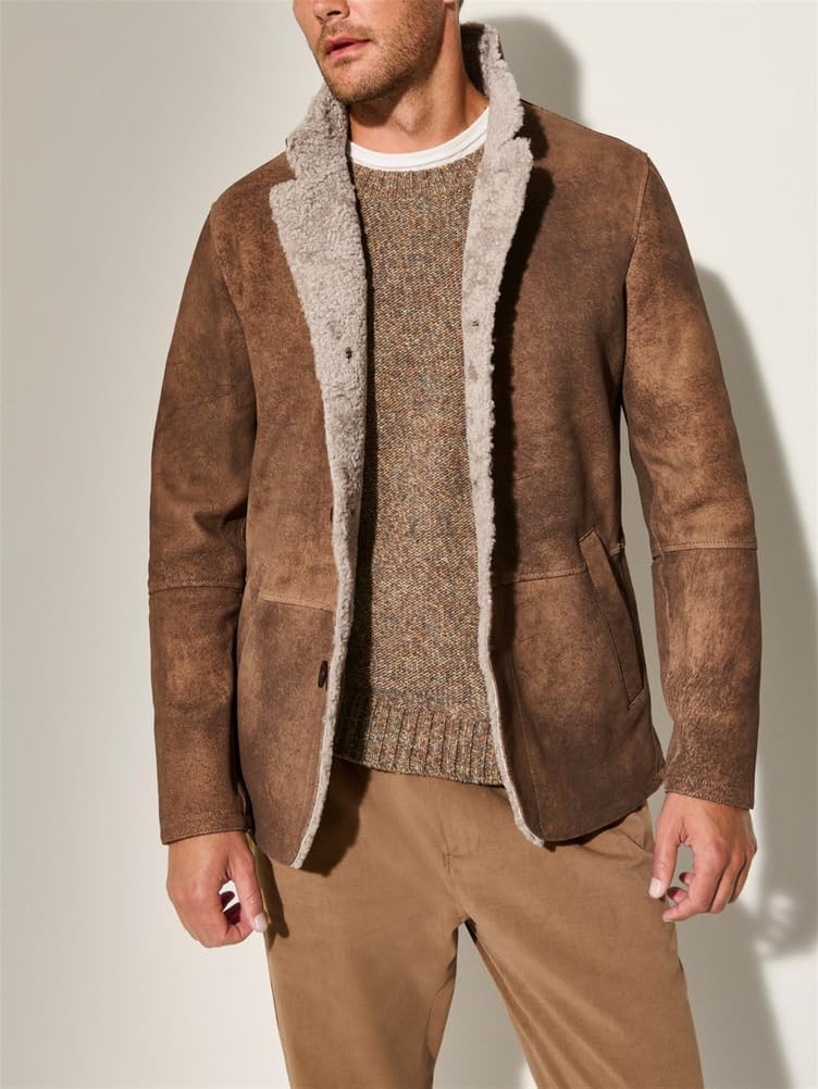 ライダースジャケット メンズ ムートンジャケット フライトジャケット 裏ボアジャケット フェイクスエードレザージャケット 秋冬 レザ