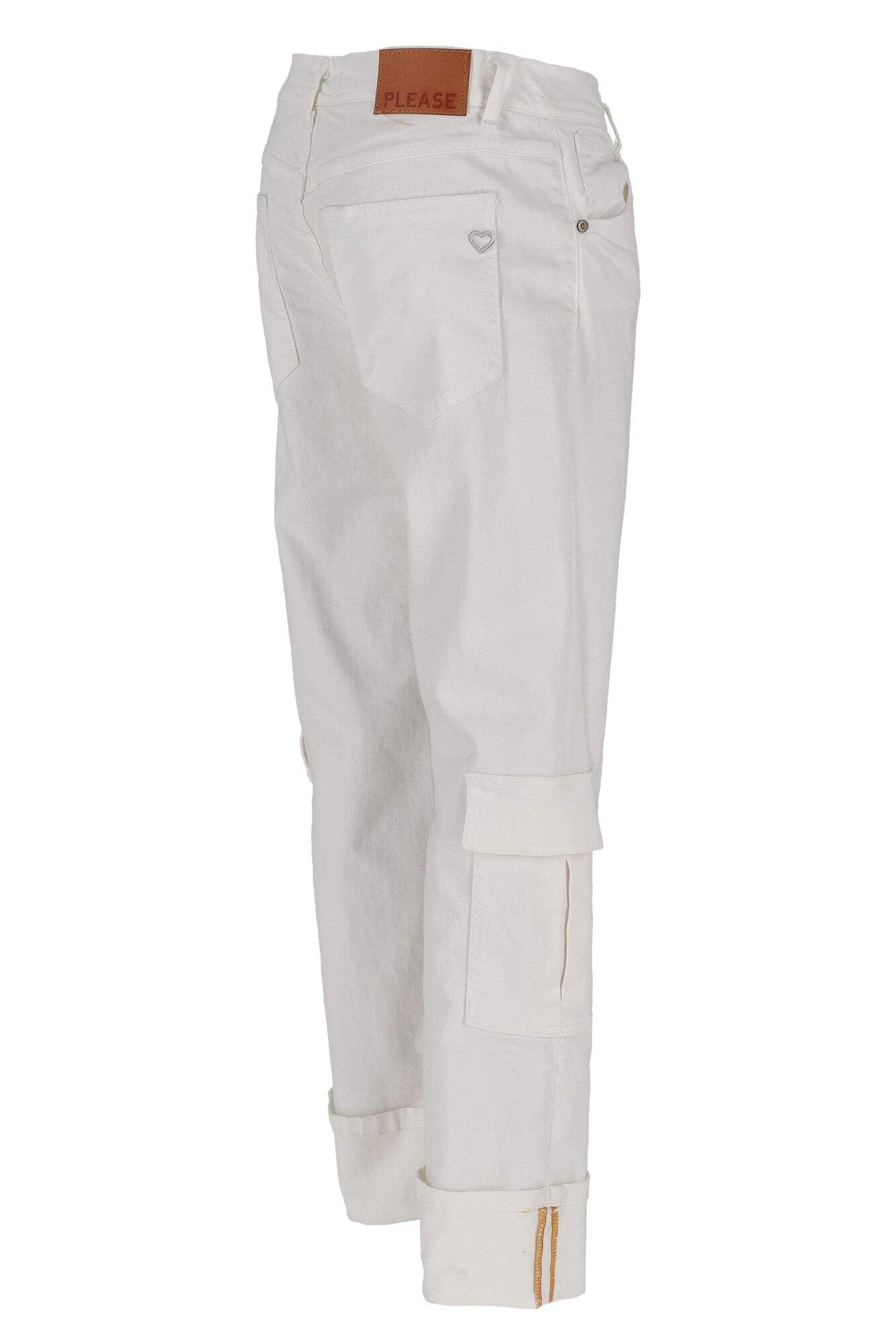 Please Jeans Bianco P2TSHO2N3N
