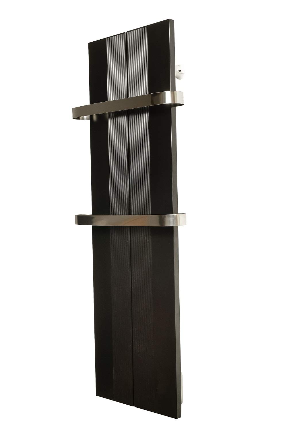 Finesa Badheizkörper 1500x404mm 700W - Handtuchheizkörper Mittelanschluss Weiß-Grau