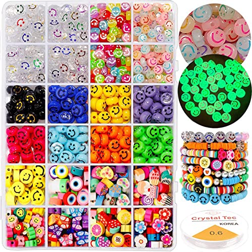 Eagool Cuentas de Colores 6mm Mini Cuentas de Cristal 480 Piezas para DIY Arte y Joyería-Making Pulseras Collares Bisutería Cover