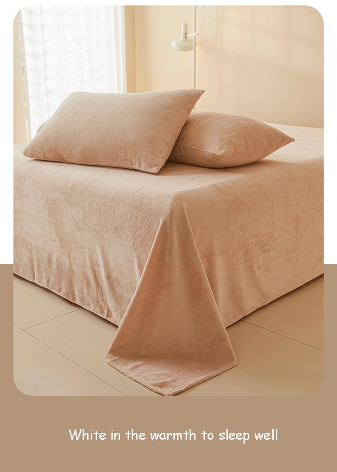 Sábana Plana Franela 180x245cm 245x250cm 245x270cm 245x300cm 245x350cm de Color Sólido Suave Transpirable Sábana Encimera para Invierno de Tacto(Silver Gray,245x350cm)