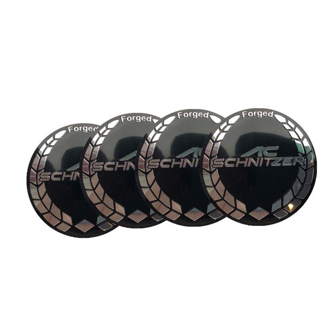 4X 56mm 2.2'' Aluminum Wheel Center hub Cap Sticker for AC Schnitzer