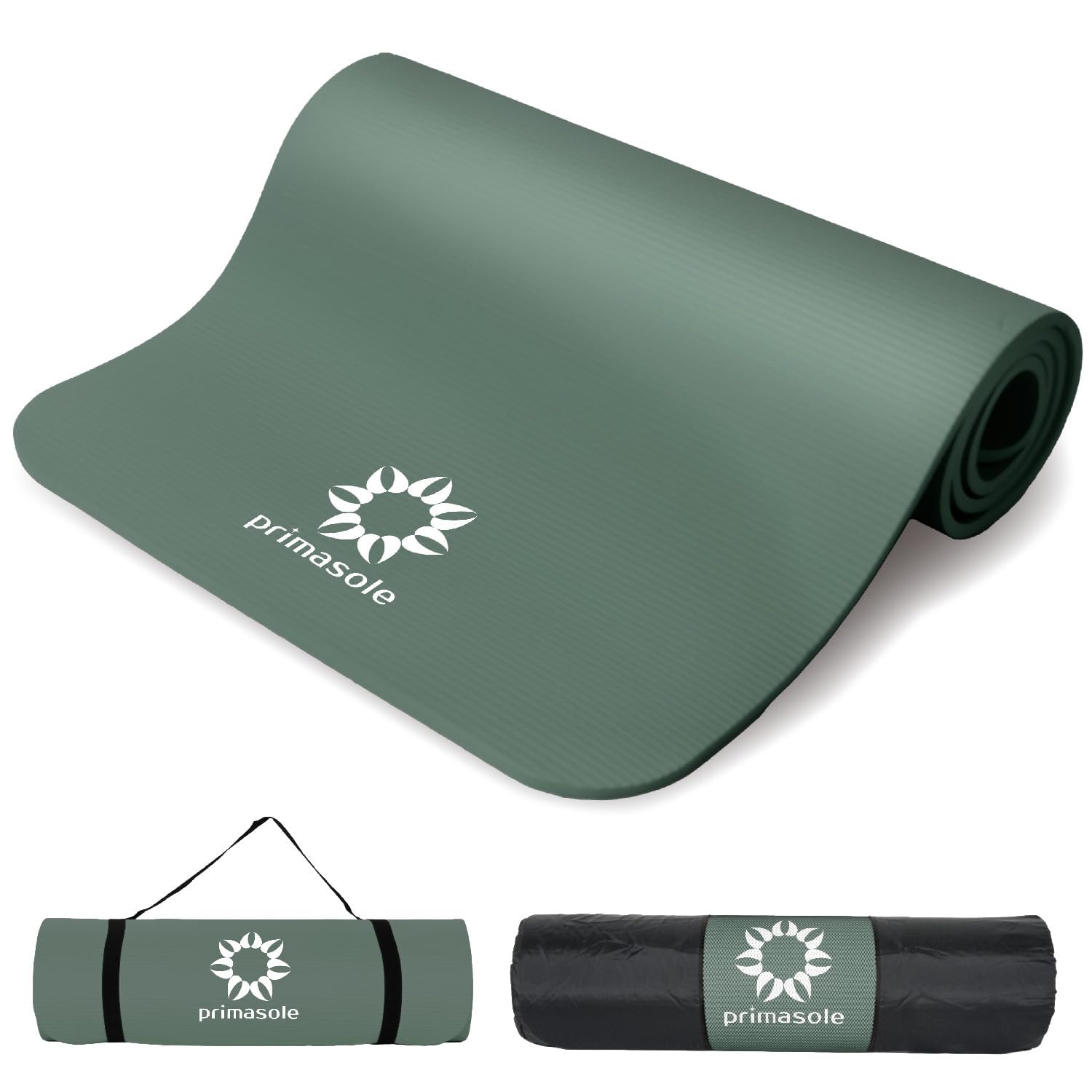 Primasole Thick Yoga Mat 1 2-Inch Extra Thick NBR Mat with Enhanced Stability - Textured Design Lightweight Mat
