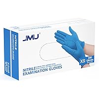 Vista 25 de JMU Guantes de examen de nitrilo XS, 1200 unidades, azul, 3.5 mil, sin látex y sin polvo, guantes desechables para examen médico