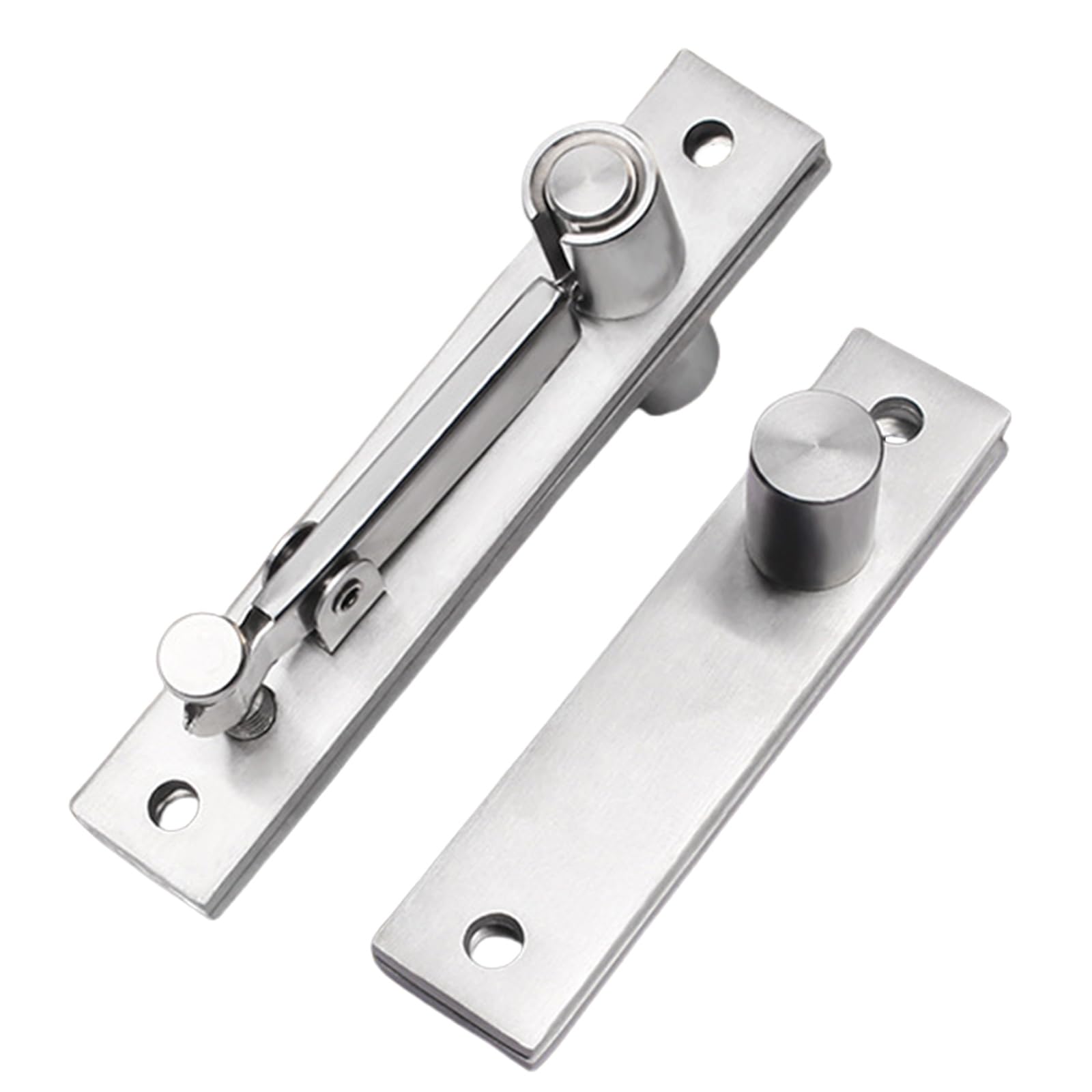 Tsophreniq D 2Pcs Stainless Steel Oor Pivots Hinge 360/90 Egree Shafts Oor Hinge Invisible Pivots Hardware For Bookshelves Heavy Uty