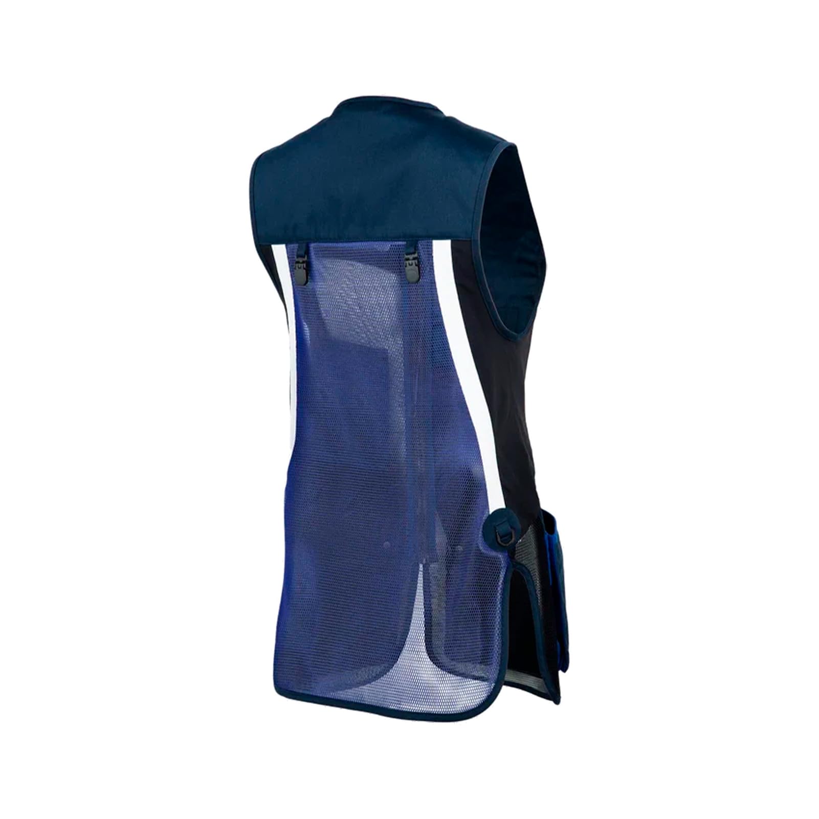 Beretta Women's Uniform Pro 20.20 Micro Lightweight Breathable Meshed Cotton Shooting Vest, Blue Total Eclipse/Blue Royal, Medium