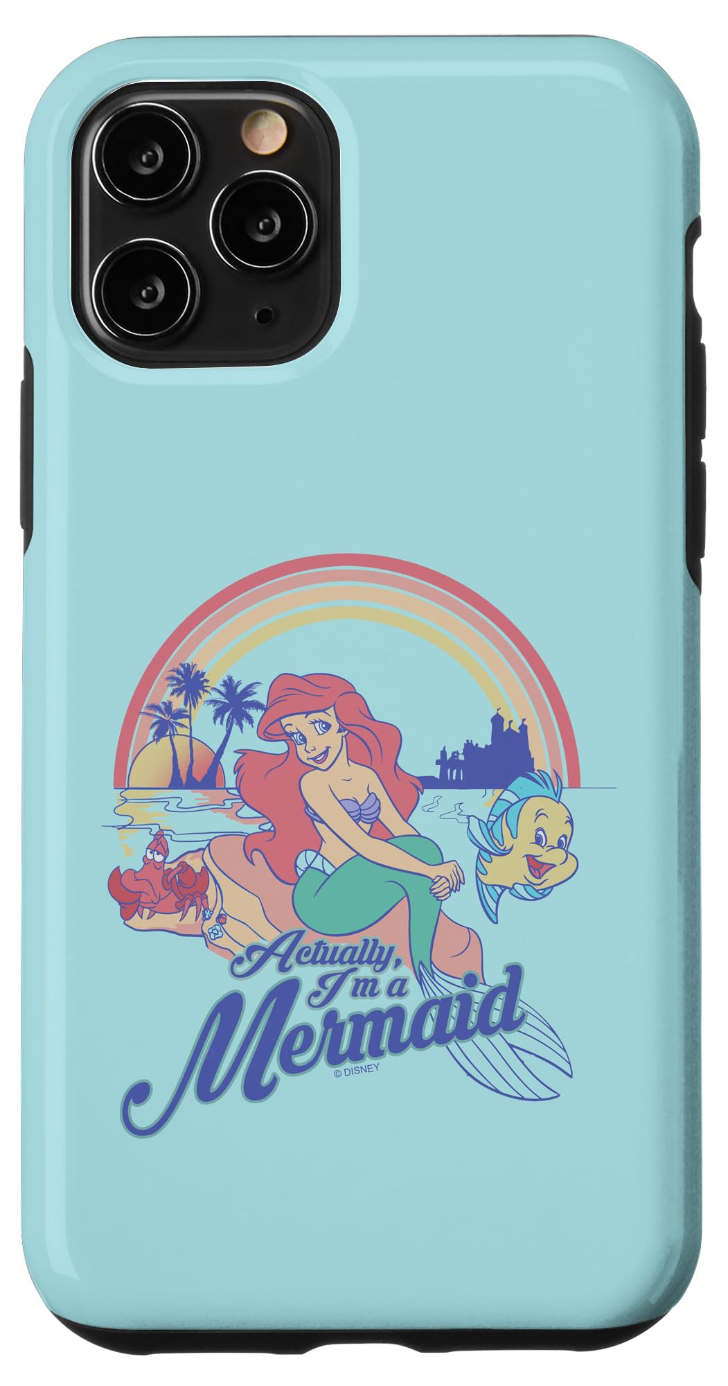 Coque iPhone 11 Pro Disney résiste aux chocs Ariel sirène