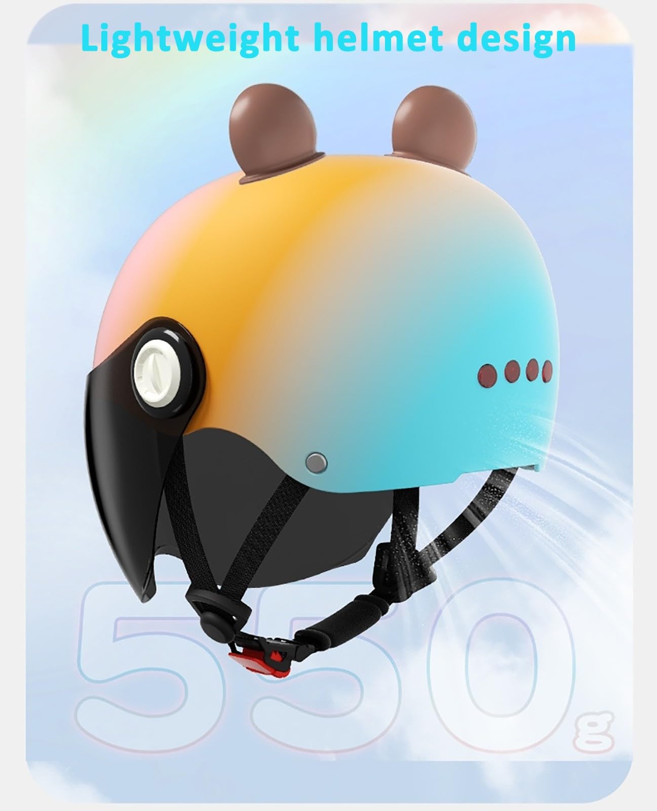 Dziecięcy kask rowerowy dla dzieci, półkask motocyklowy, do skutera, jazdy na rowerze, certyfikat ECE 22.06, kask dziecięcy dla chłopców i dziewcząt w wieku 3-12 lat, 2, 48-55 cm