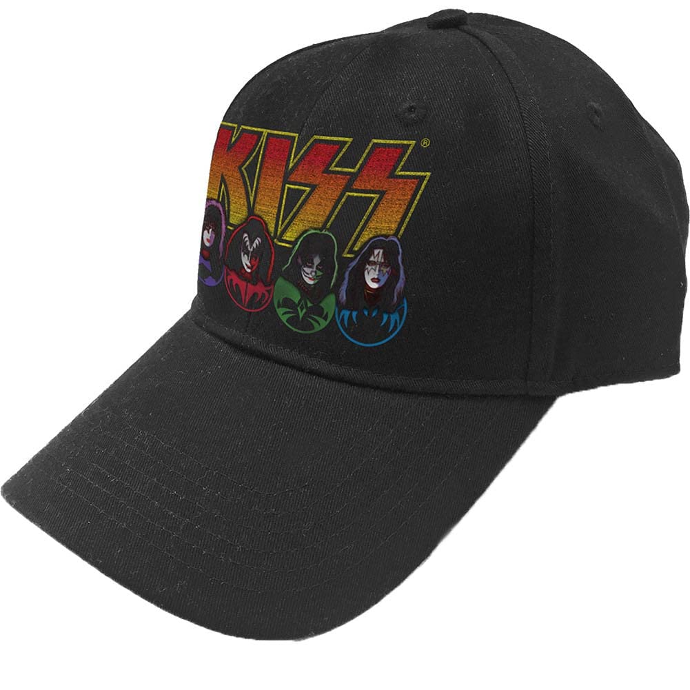 Kiss Logo Black Baseball Cap