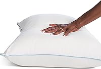 Vista 5 de SEALY Pillow Clean - Almohada de lujo para cama de dormir con relleno de fibra hipoalergénica, almohadas tamaño King, paquete de 2