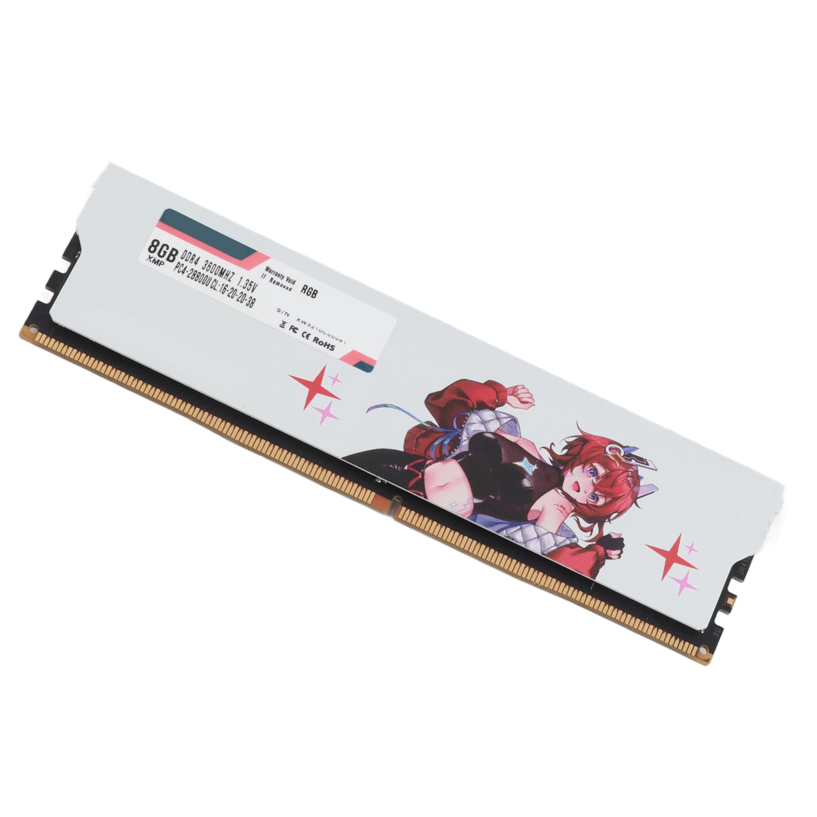 Moduł Pamięci DDR4 do Gier PC RAM z częstotliwością 3600 MHz do Komputera Stacjonarnego, materiał Metalowy, 2 Sztuki Pamięci RAM DDR4 dla Graczy (16 GB (2x8 GB))