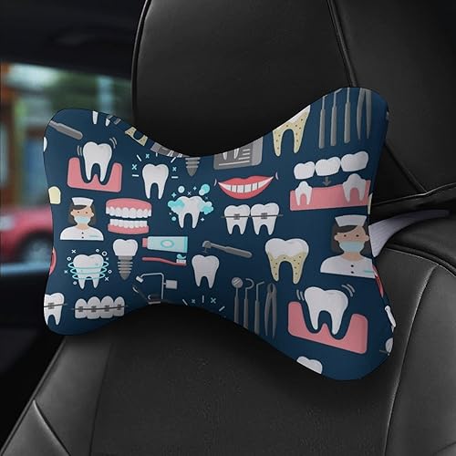 Miniatura 5 de Almohada de cuello para asiento de automóvil, diseño ergonómico, cómodo y suave, espuma viscoelástica, cojín para el cuello, para conducir, viajes,