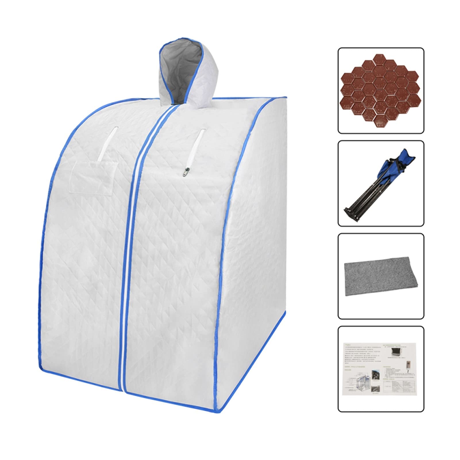 Boîte à Sauna Portable avec télécommande Accueil Spa Therapy Therapy Therapy Chair de Mise à Niveau complète du Corps Relax détox Sauna Salles de Sauna