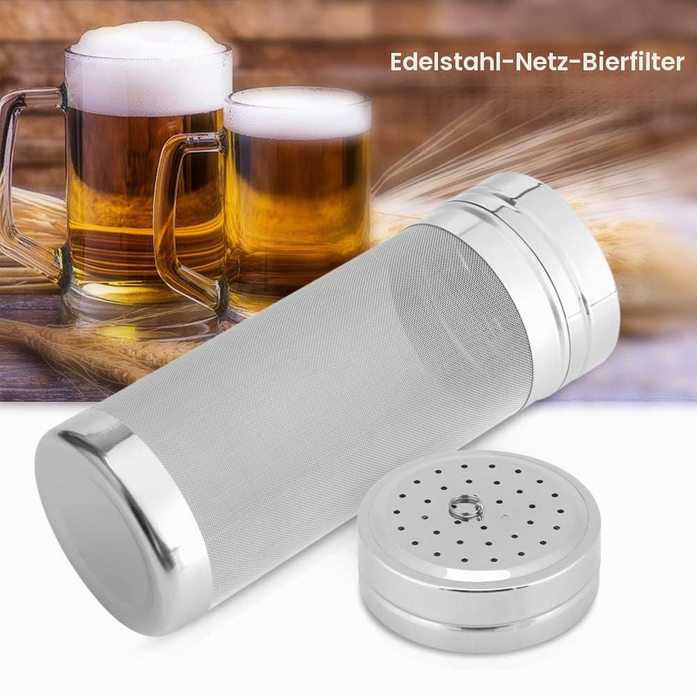 Hopfenfilter Edelstahl,Beer Dry Filter,Hopfensäckchen,Hopfen Zum Brauen,Hopfenne,300 Bierfilter AEdelstaheflecht Für Selbstuten Heimkaffee,Hausgehtes Kaffeegebrüh Trocchter